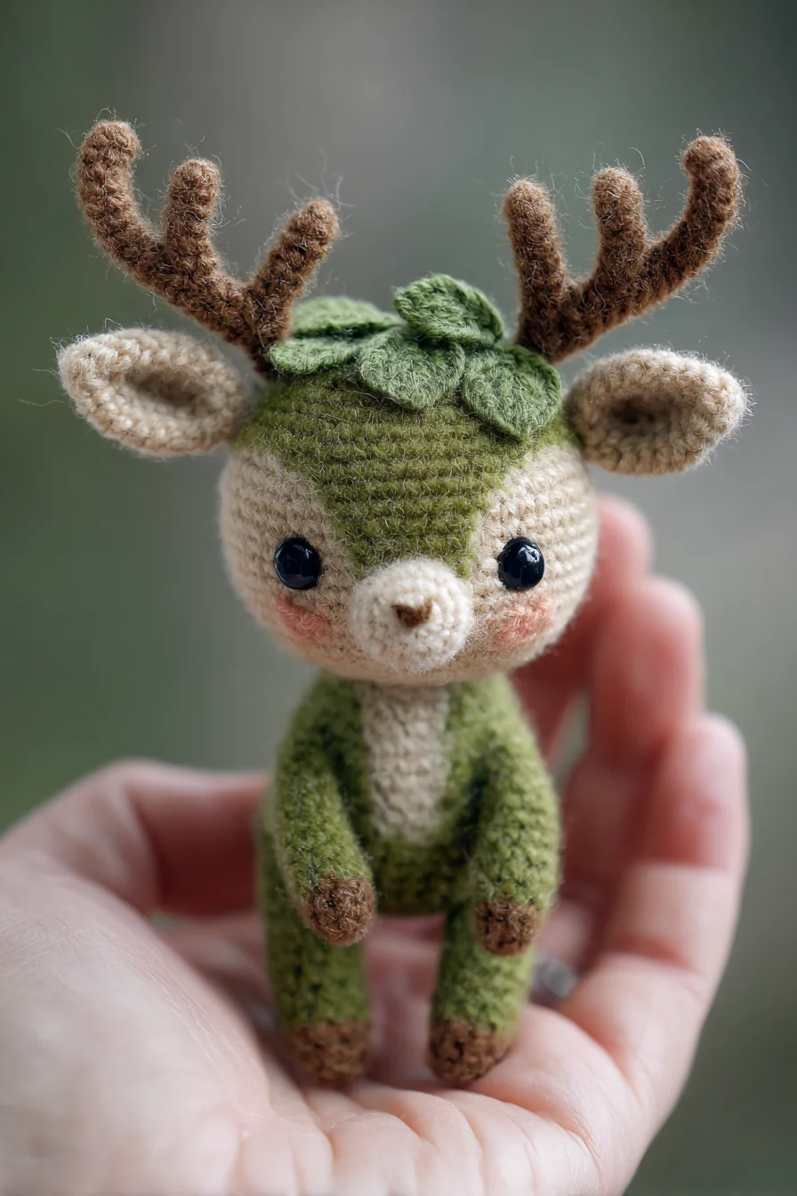Tiny Woodland Deer Amigurumi Crochet Pattern