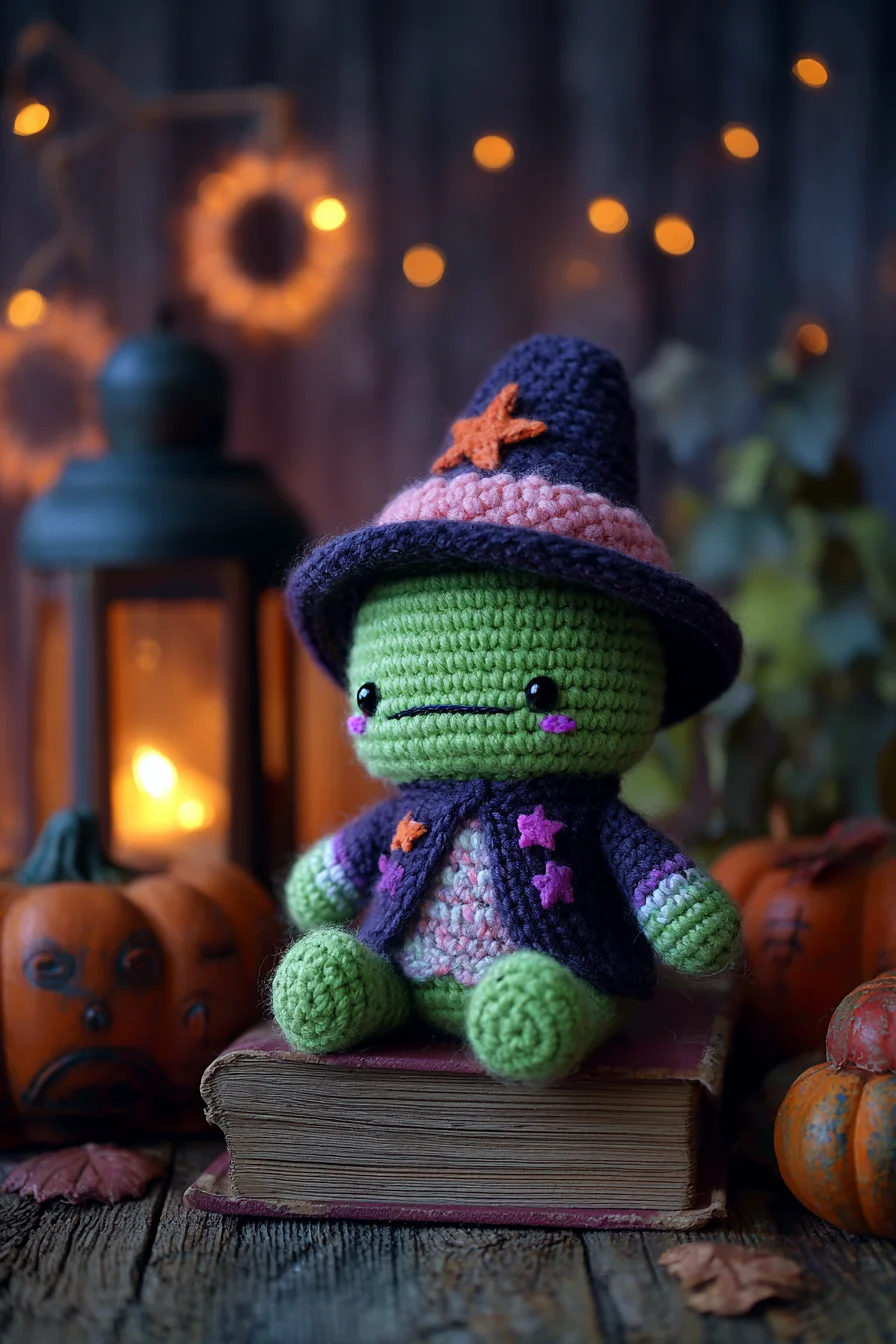 Witch Frog Amigurumi Crochet Pattern — Halloween Crochet Doll